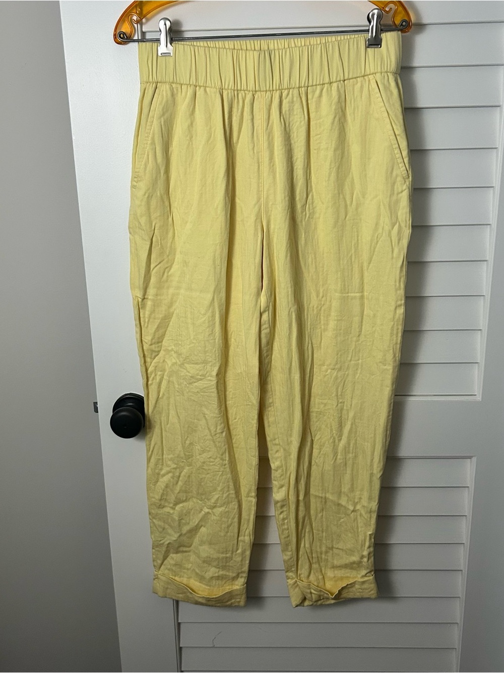 LOFT Outlet Butter Yellow Straight Pants Small